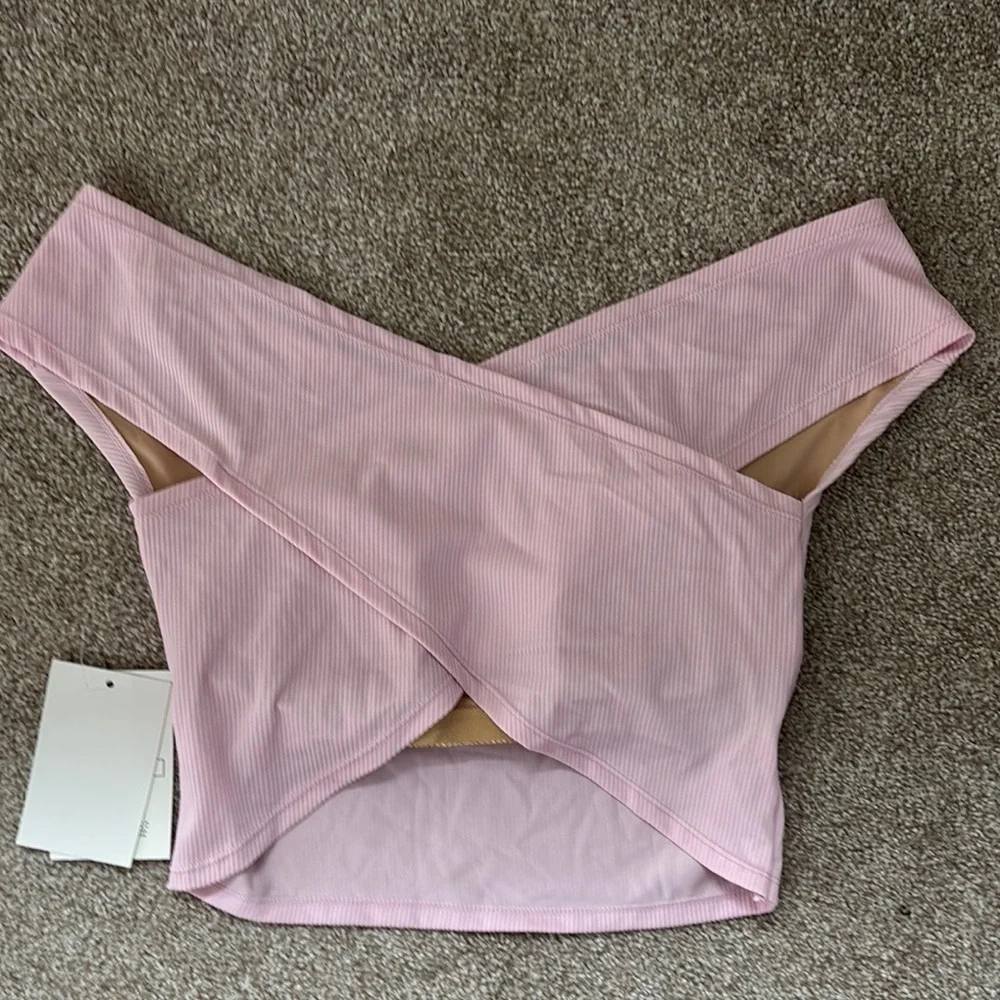 Kortni Jeane Light Pink Swim Top